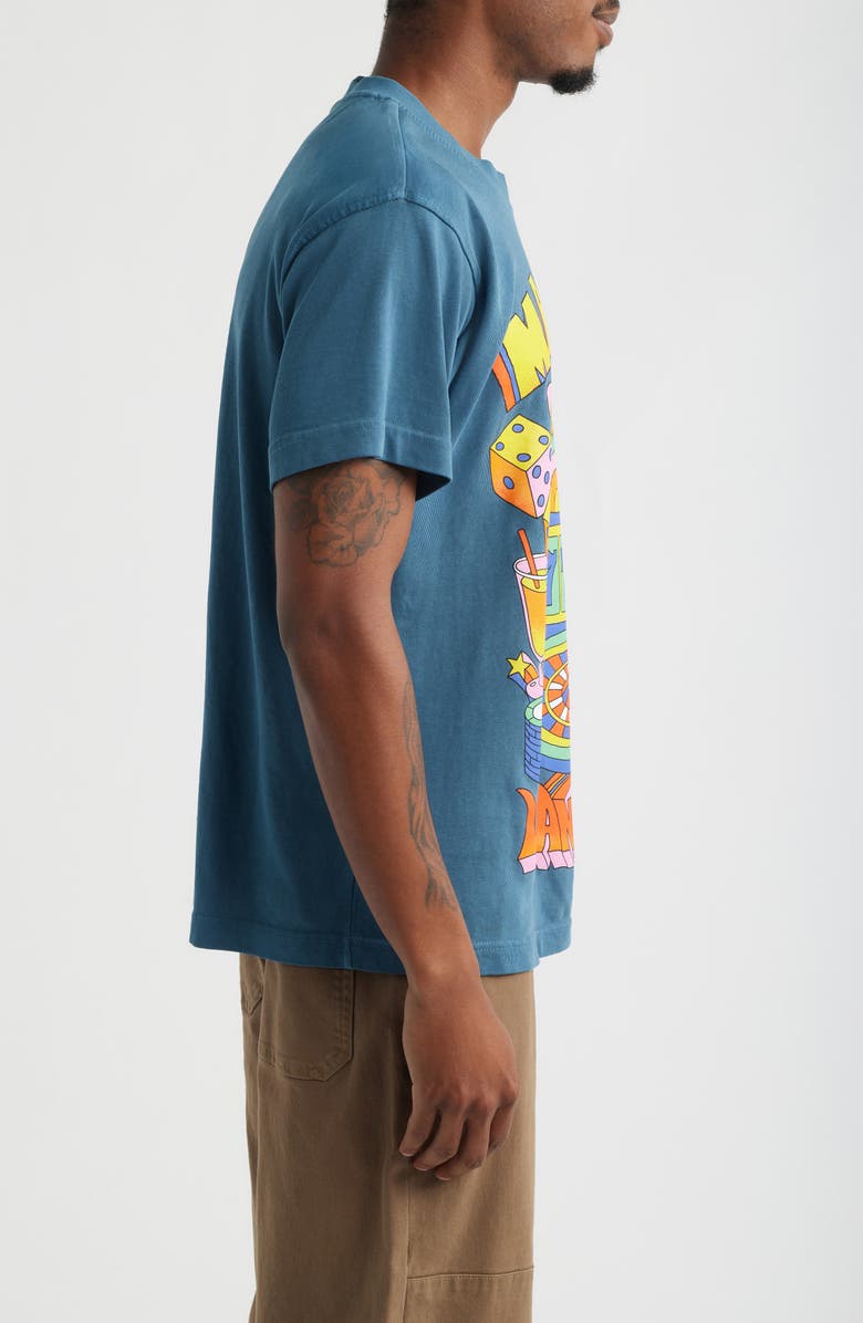 MARKET Players Club Cotton Graphic T-Shirt, Alternate, color, Pebble Blue