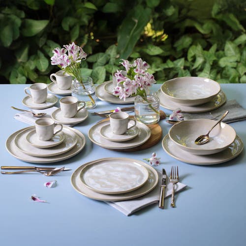 Porto Brasil Coffee Cup & Saucer Set Of 6 In Brown