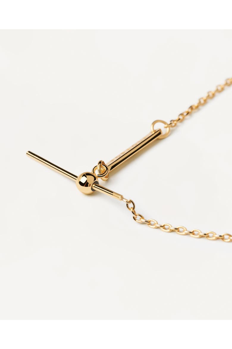 Charms Chain Necklace, Alternate, color, Brass