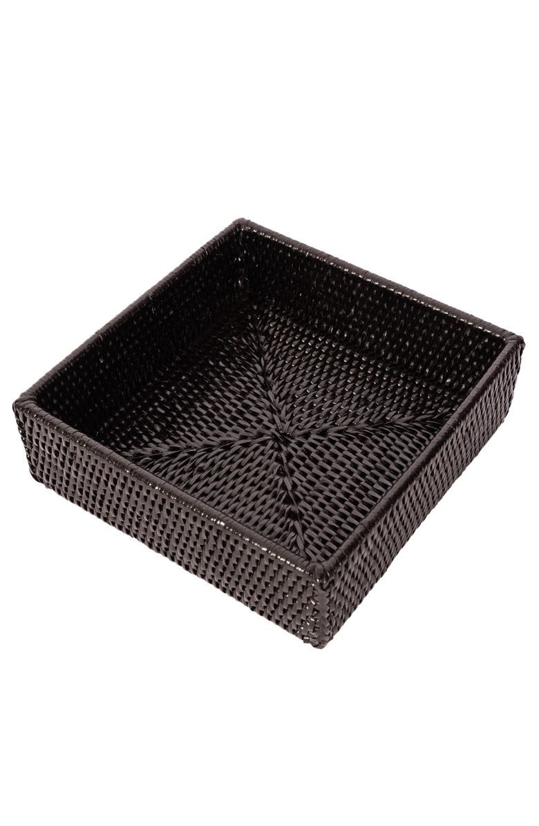 Artifacts Trading Company<sup>™</sup> Artifacts Rattan Luncheon Napkin Holder, Main, color, Tudor Black