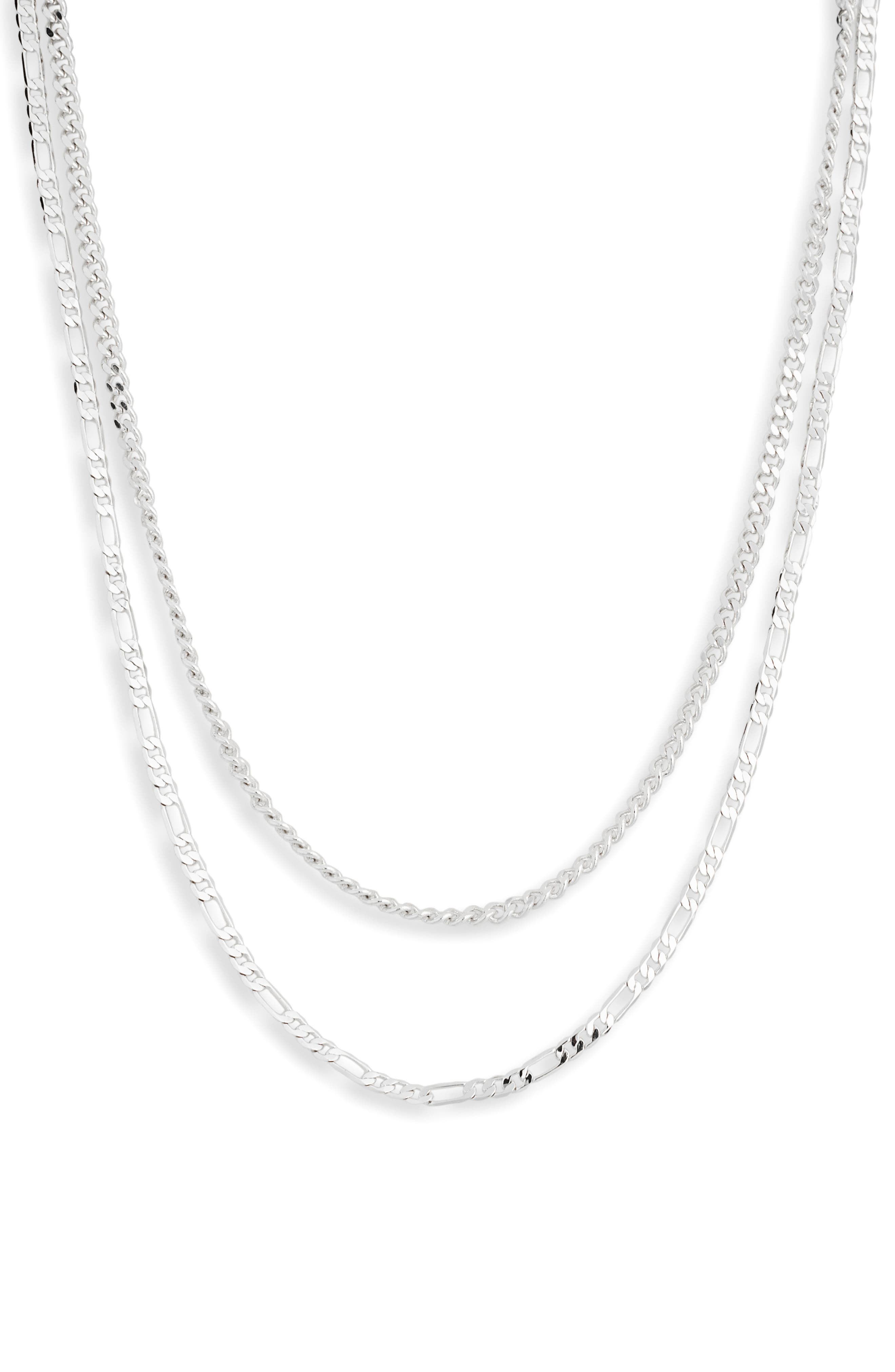 NORDSTROM RACK Demi Fine 2-Pack Chain Necklaces