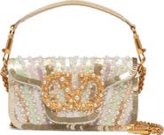 Valentino Garavani Small Locò Jewel VLOGO Embellished Shoulder Bag