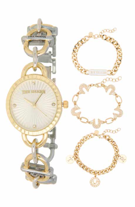 True Religion Two-Tone Bracelet Watch, 27mm