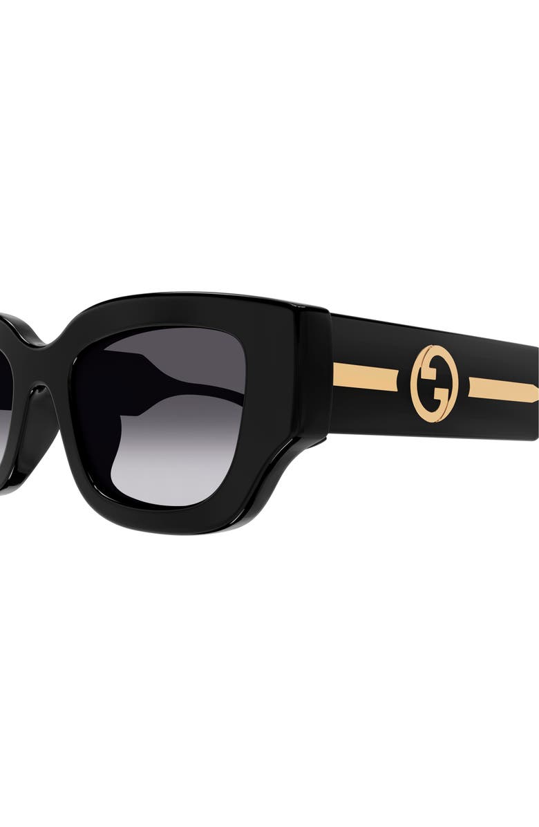 Gucci 51mm Rectangular Sunglasses, Alternate, color,