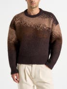 Manière De Voir Yani Ombre Wool Crewneck Sweater