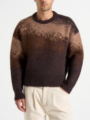 Manière De Voir Yani Ombre Wool Crewneck Sweater