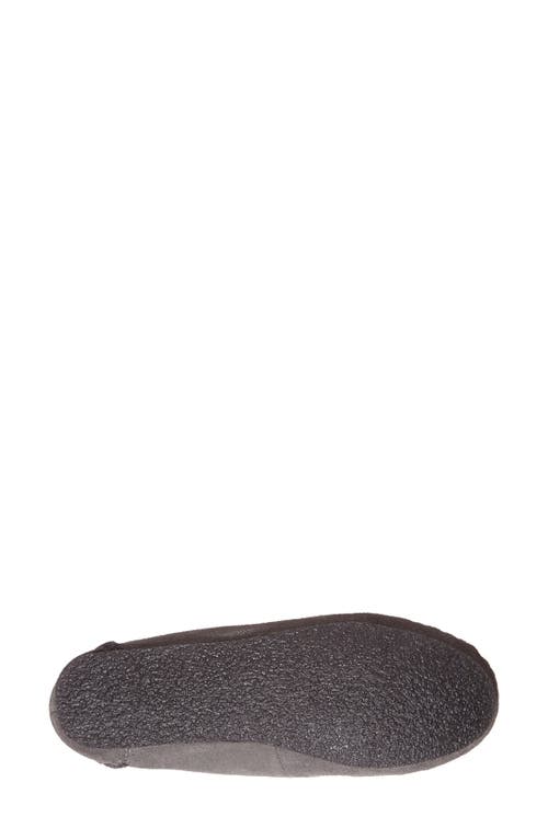 Minnetonka Cabin Bootie Womens Faux Fur Slip-on Moccasins In Gray