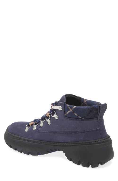 Burberry Nubuck Scoot Hike Boots In River