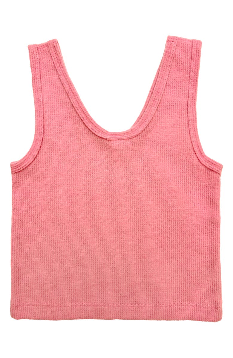 Suzette Collection Kids' Supersoft Waffle Tank, Alternate, color, Bubble Gum