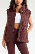 Zella Skyline Belted Puffer Vest