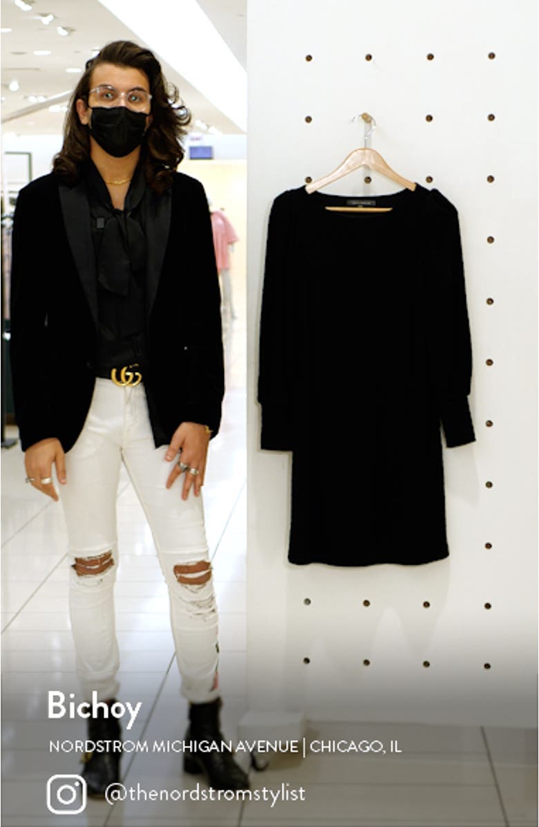 Boatneck Long Sleeve Sweater Dress, sales video thumbnail