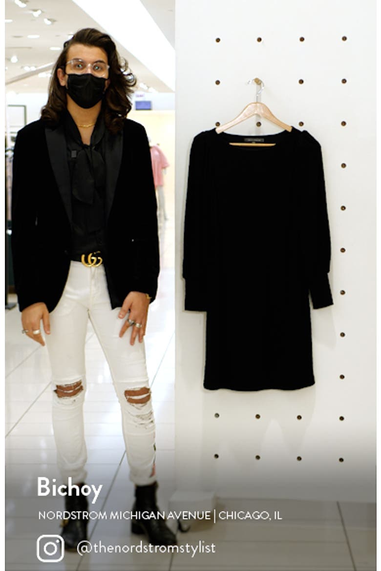 Boatneck Long Sleeve Sweater Dress video