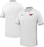 Nike Men's Nike White Virginia Tech Hokies Victory Stripe Dri-FIT Polo