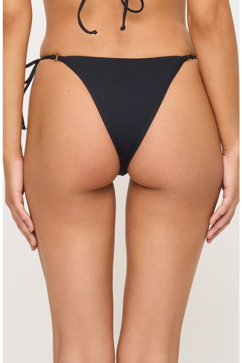 Banning Tanga Bikini Bottoms, Alternate, color, BLACK