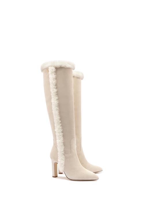 Larroude Larroudé Cindy Hi Boot In Mushroom Grey