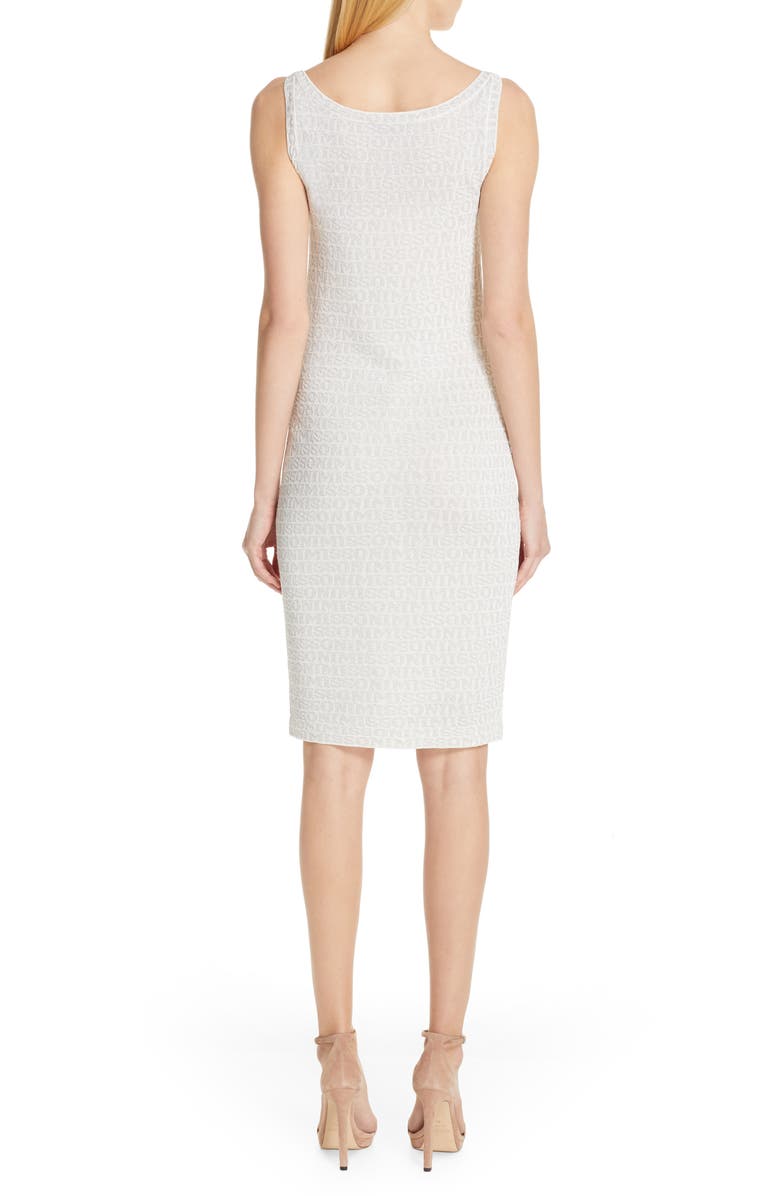 Missoni Metallic Logo Jacquard Sweater Dress, Alternate, color, 