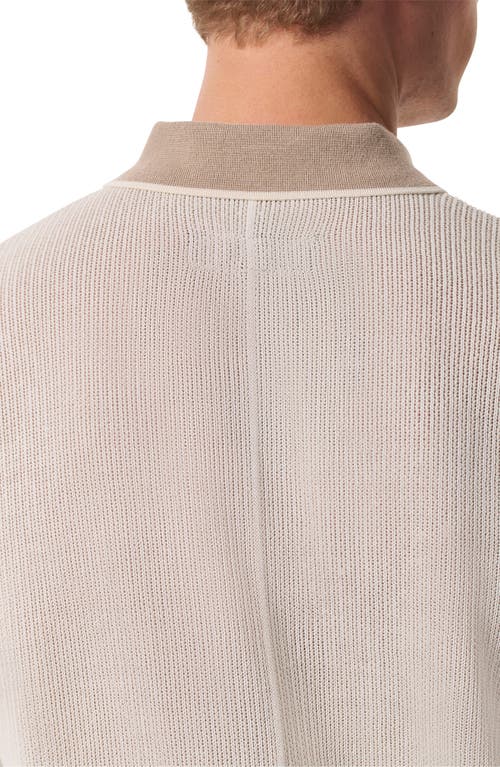 Rag & Bone Harvey Relaxed Polo In Light Beige