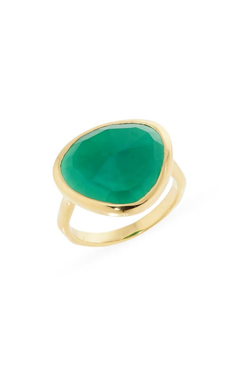 Siren Green Onyx Ring
