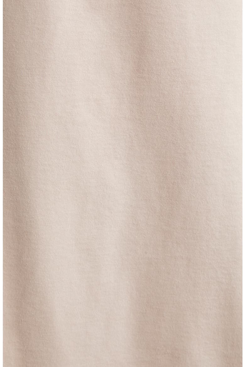 Number Logo Embroidered Cotton T-Shirt, Alternate, color, BUFF