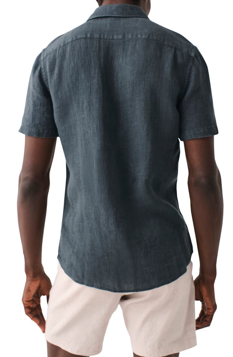 Faherty Men's Laguna Short Sleeve Linen Button-Up Shirt, Alternate, color,