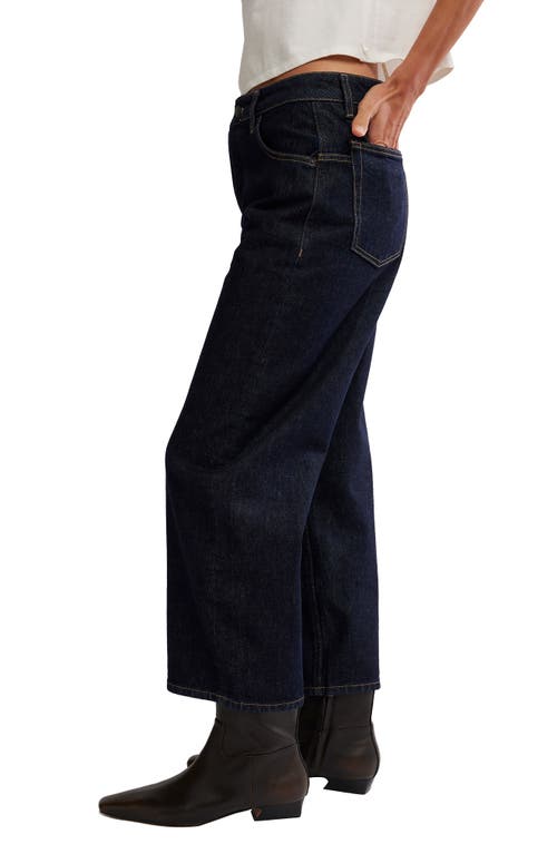 Free People Deep Trance High Waist Crop Jeans In Blue