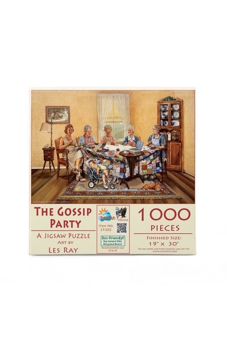 Sunsout The Gossip Party 1000 piece Jigsaw Puzzle for Adults, Alternate, color, Multicolor