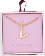 Leith Lowercase Initial Bubble Pendant Necklace