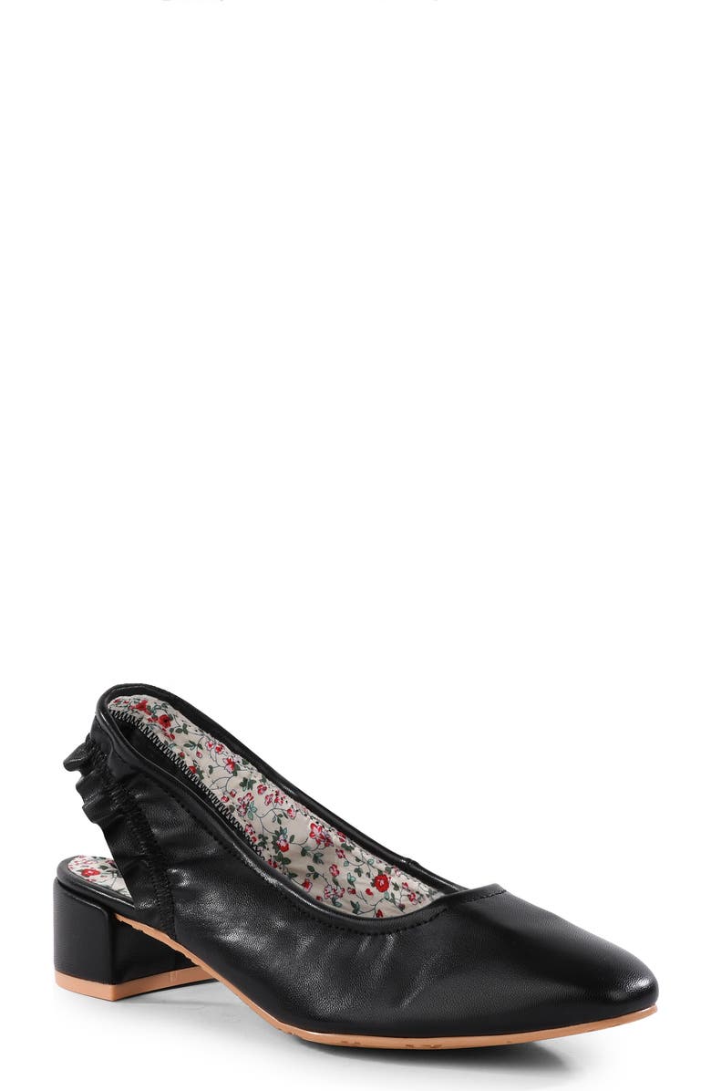 BC Footwear Satchel Slingback Pump, Main, color, Black