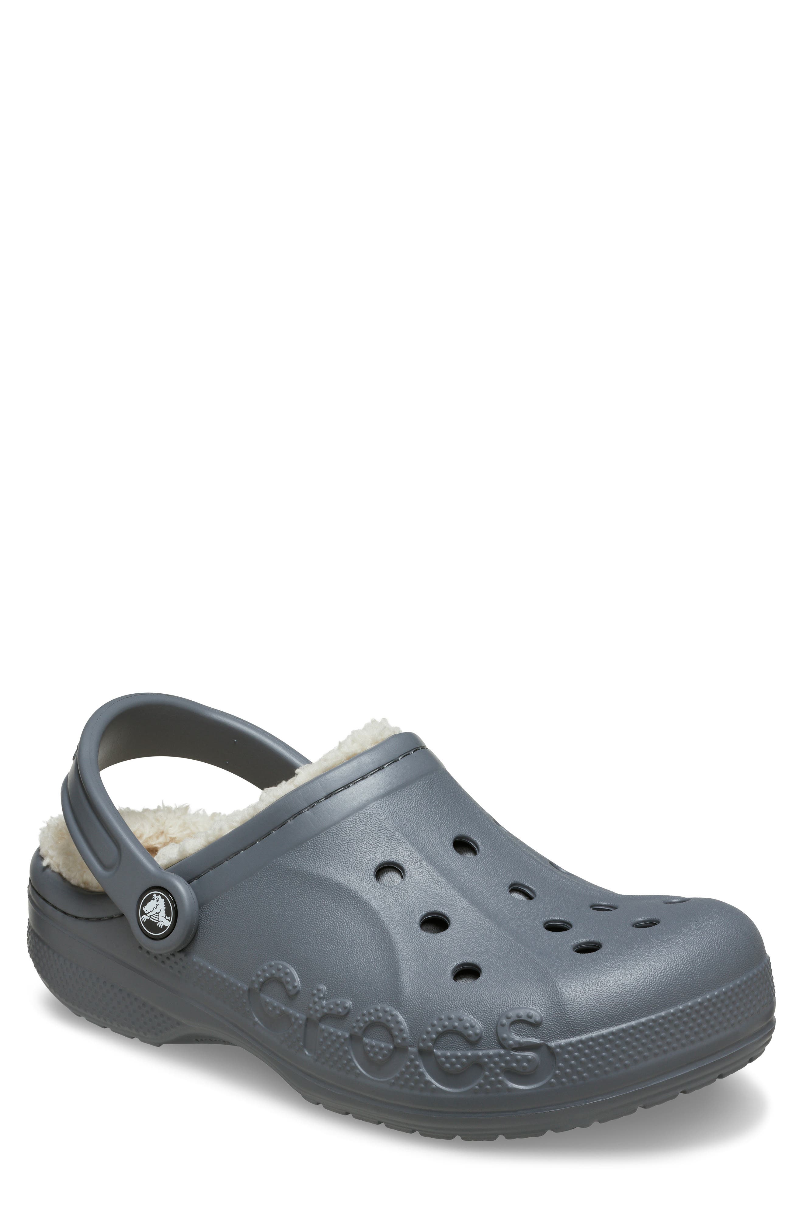 CROCS Unisex Baya Faux Fur Lined Clog Slipper