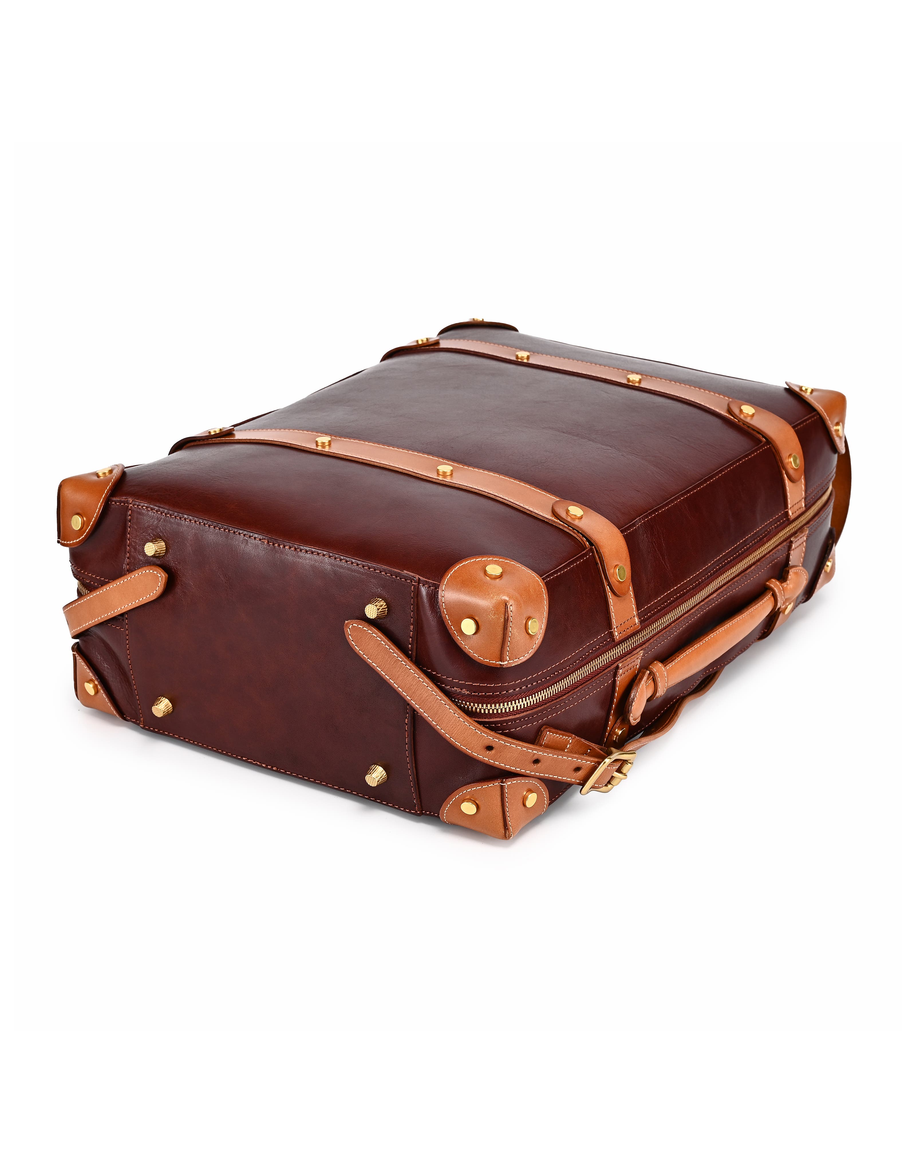 OLD TREND Speedwell Small Leather Trunk Backpack, Alternate, color, Brown