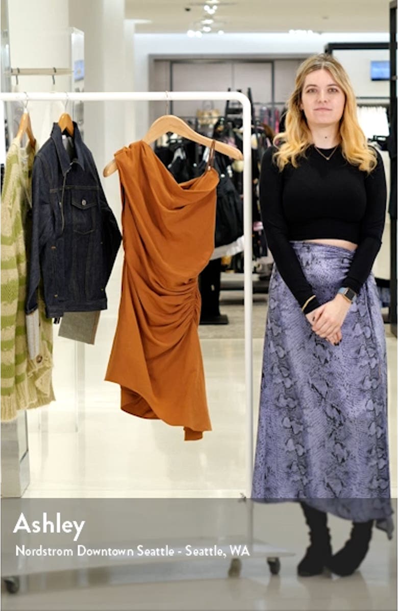 Poppy Ruched One-Shoulder Dress, sales video thumbnail