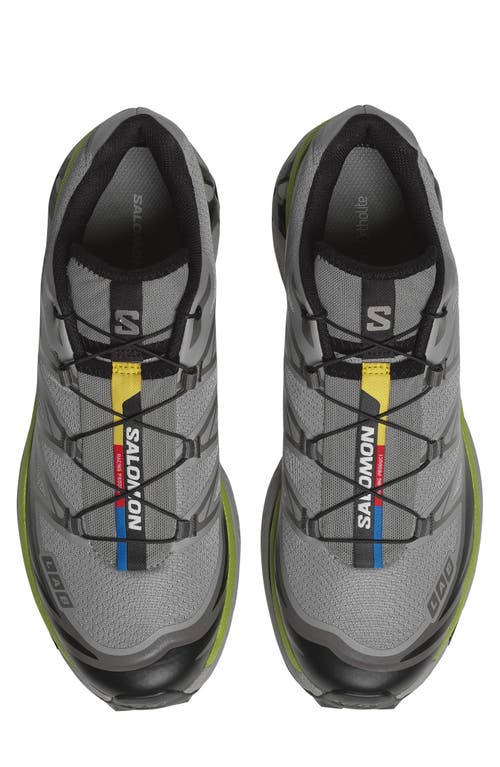 Salomon Xt-6 Sneaker In Alloy