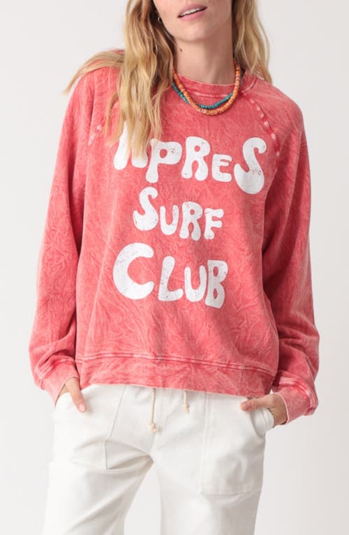Electric & Rose Ronan Pima Cotton & Modal Sweatshirt In Red