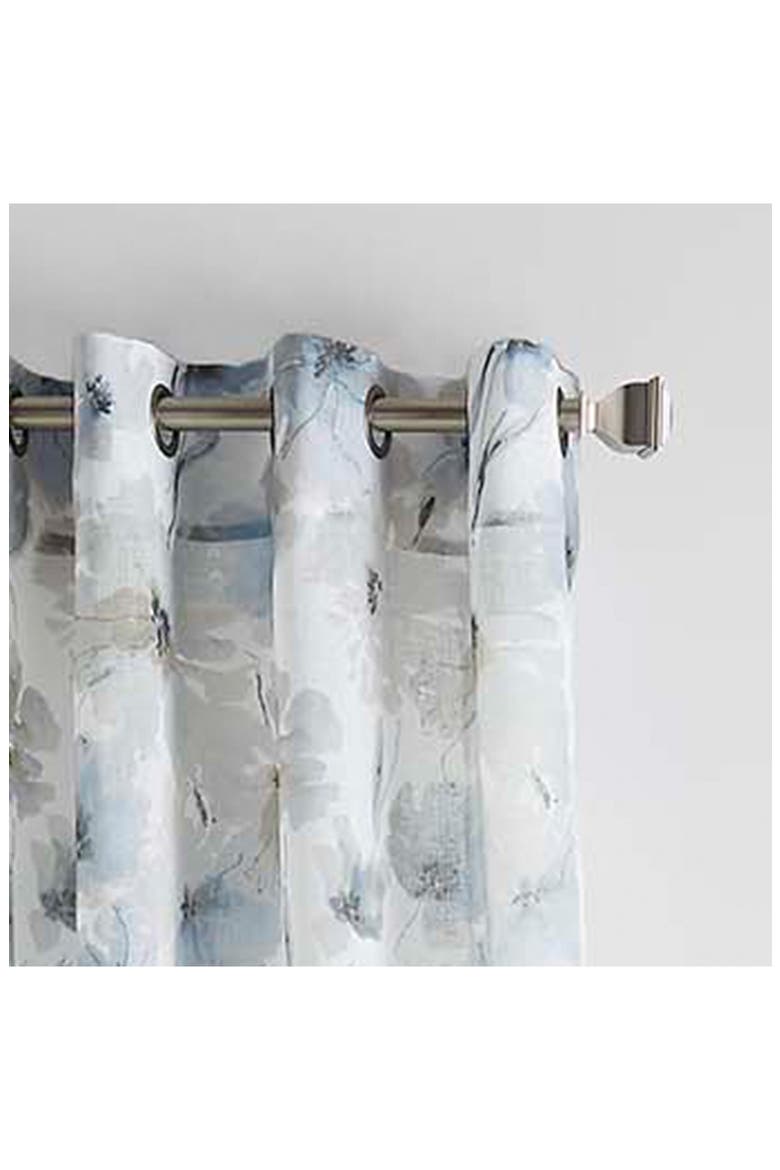 Modern Bloom Curtain Panel, Alternate, color, LINEN
