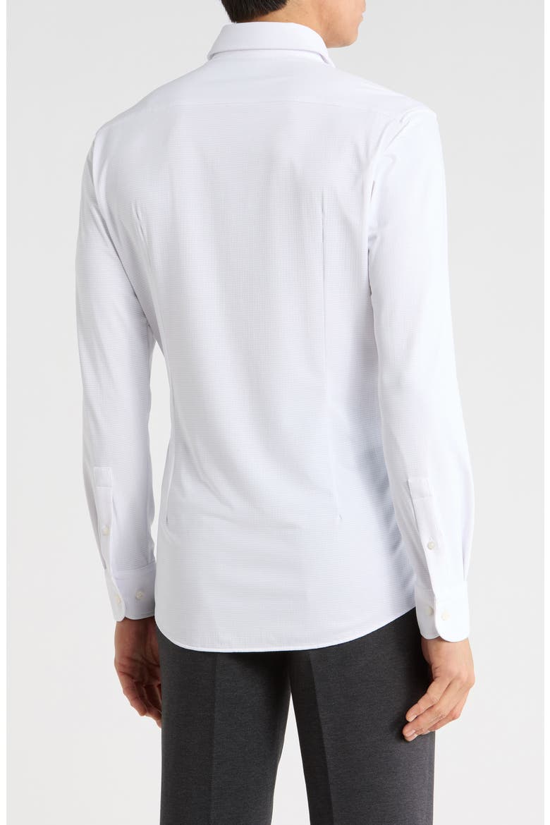 Hank Kent Slim Fit Performance Stretch Dress Shirt, Alternate, color, WHITE