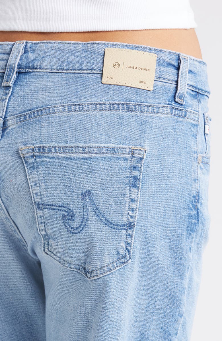 AG Ex-Boyfriend Raw Hem Slim Jeans, Alternate, color,