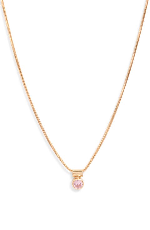 Ellie Birthstone Pendant Necklace