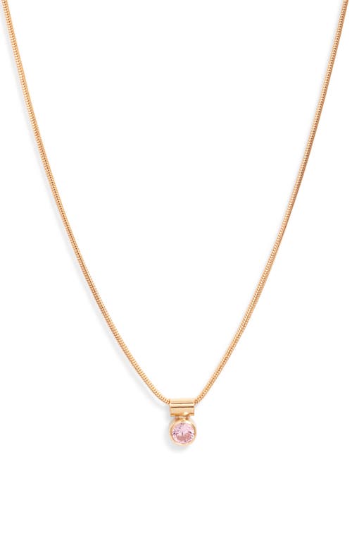 Set & Stones Ellie Birthstone Pendant Necklace In Gold