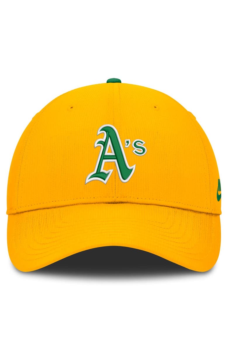 Nike Men's Nike Gold Oakland Athletics Cooperstown Collection Club Dri-FIT Adjustable Hat, Alternate, color, Gold