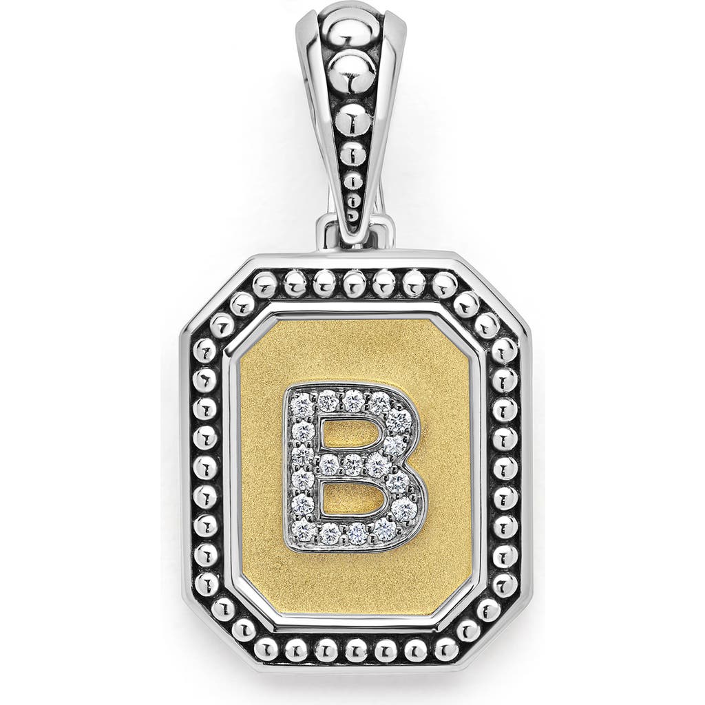 Lagos Signature Caviar Initial Enhancer In Two-tone B
