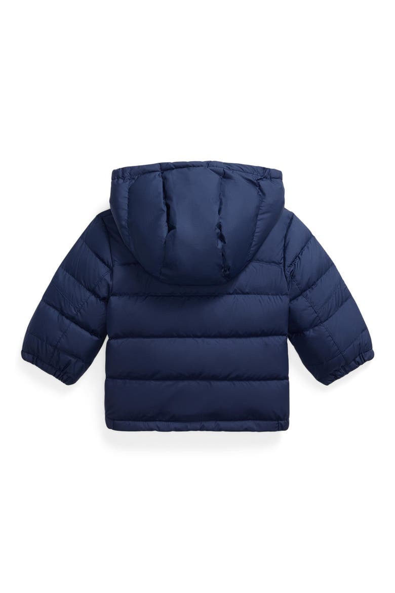 650 Fill Power Down Puffer Coat with Removable Hood, Alternate, color, NAVY