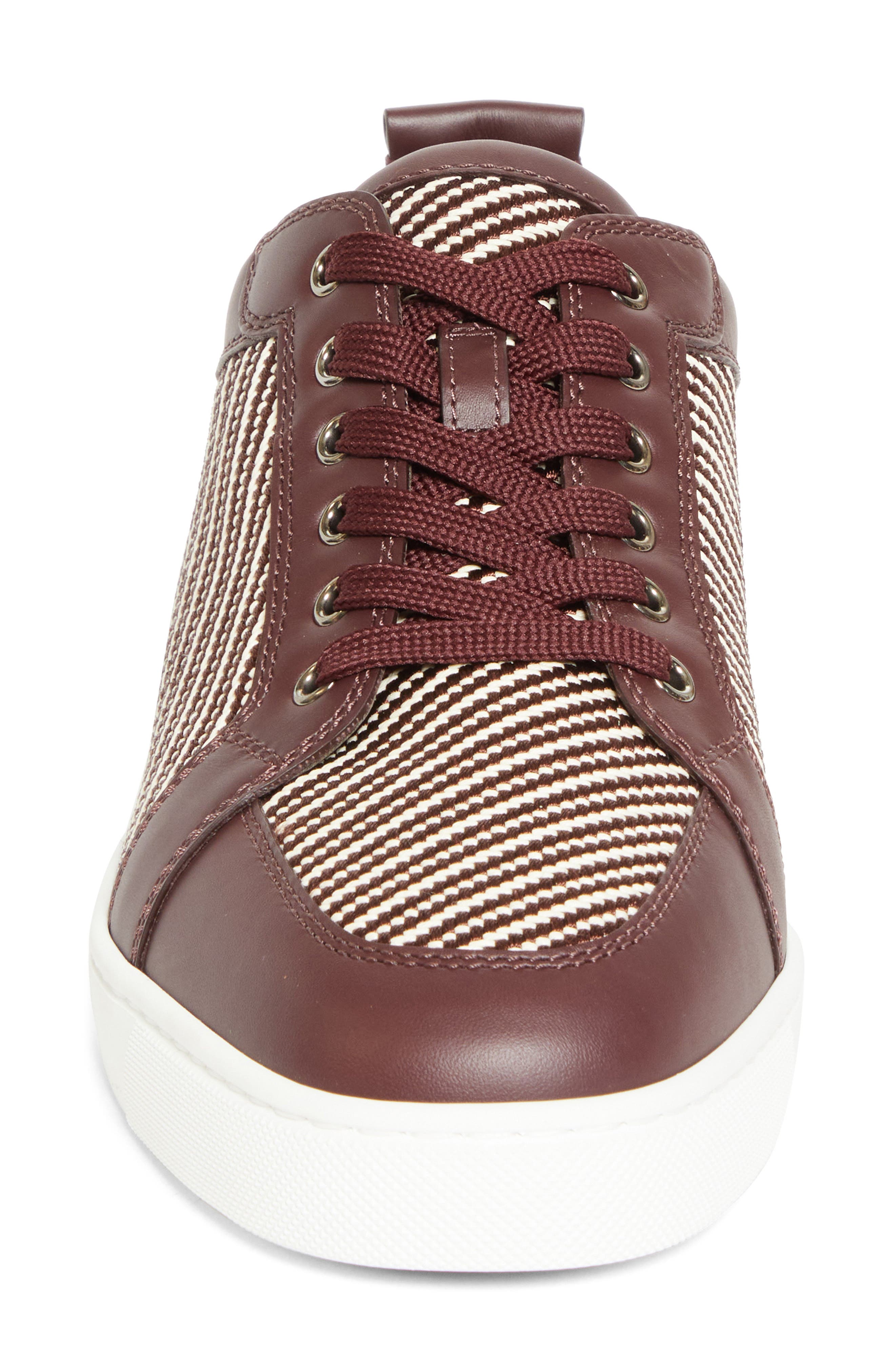 Christian Louboutin Rantulow Low Top Sneaker, Alternate, color, Amara/ White/ Brown