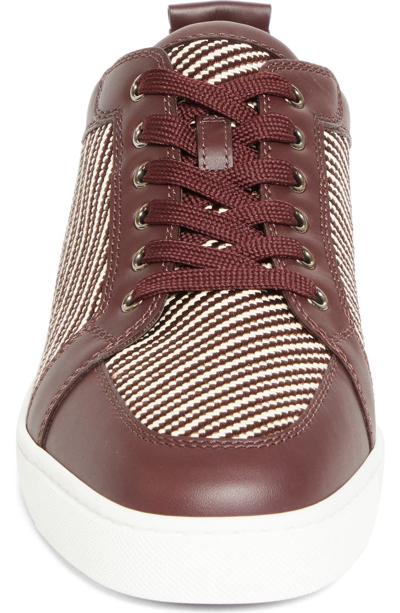 Christian Louboutin Rantulow Low Top Sneaker, Alternate, color, Amara/ White/ Brown