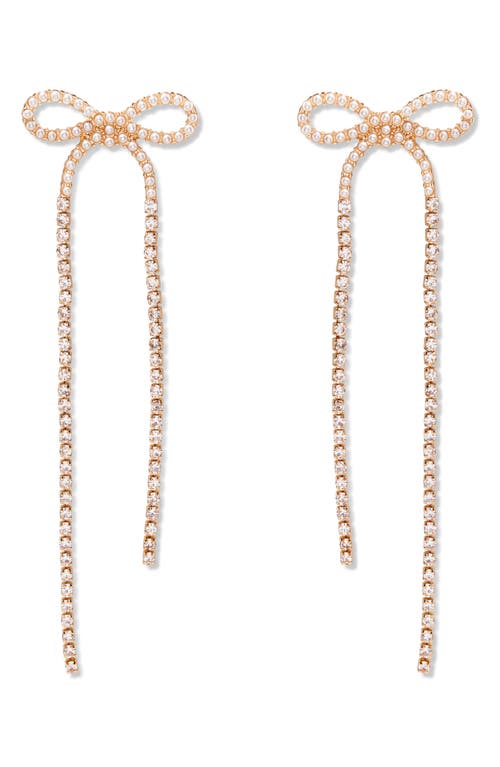 Brook & York Brook And York Adeline Bow Statement Earrings In Gold