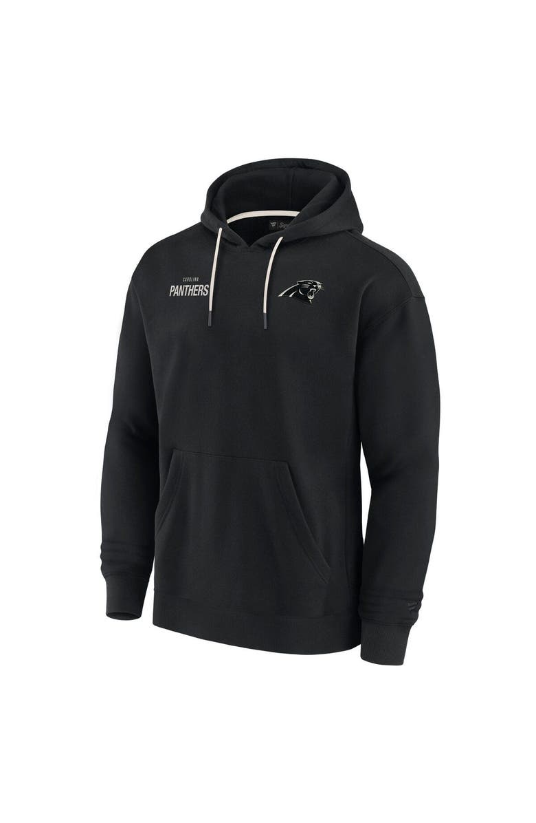 Fanatics Signature Unisex Fanatics Signature Black Carolina Panthers Elements Super Soft Fleece Pullover Hoodie, Alternate, color, Black