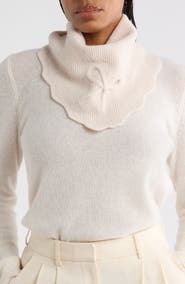 BCBG Scalloped Edge Triangle Scarf