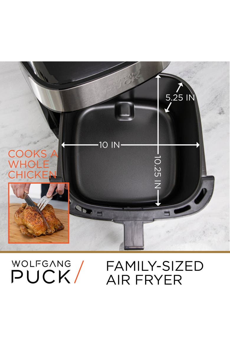 Wolfgang Puck 9.7qt Stainless Steel Air Fryer, Alternate, color, Silver