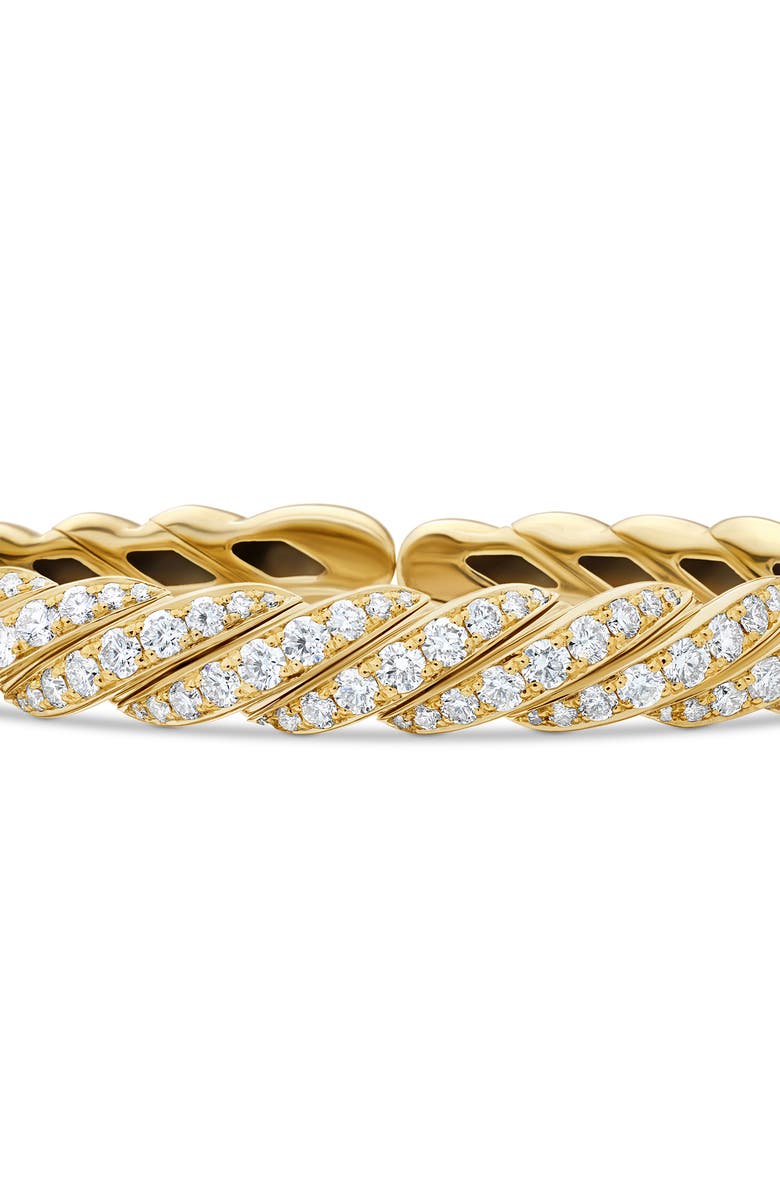 David Yurman Pavéflex Bracelet in 18K Yellow Gold with Diamonds, Alternate, color,