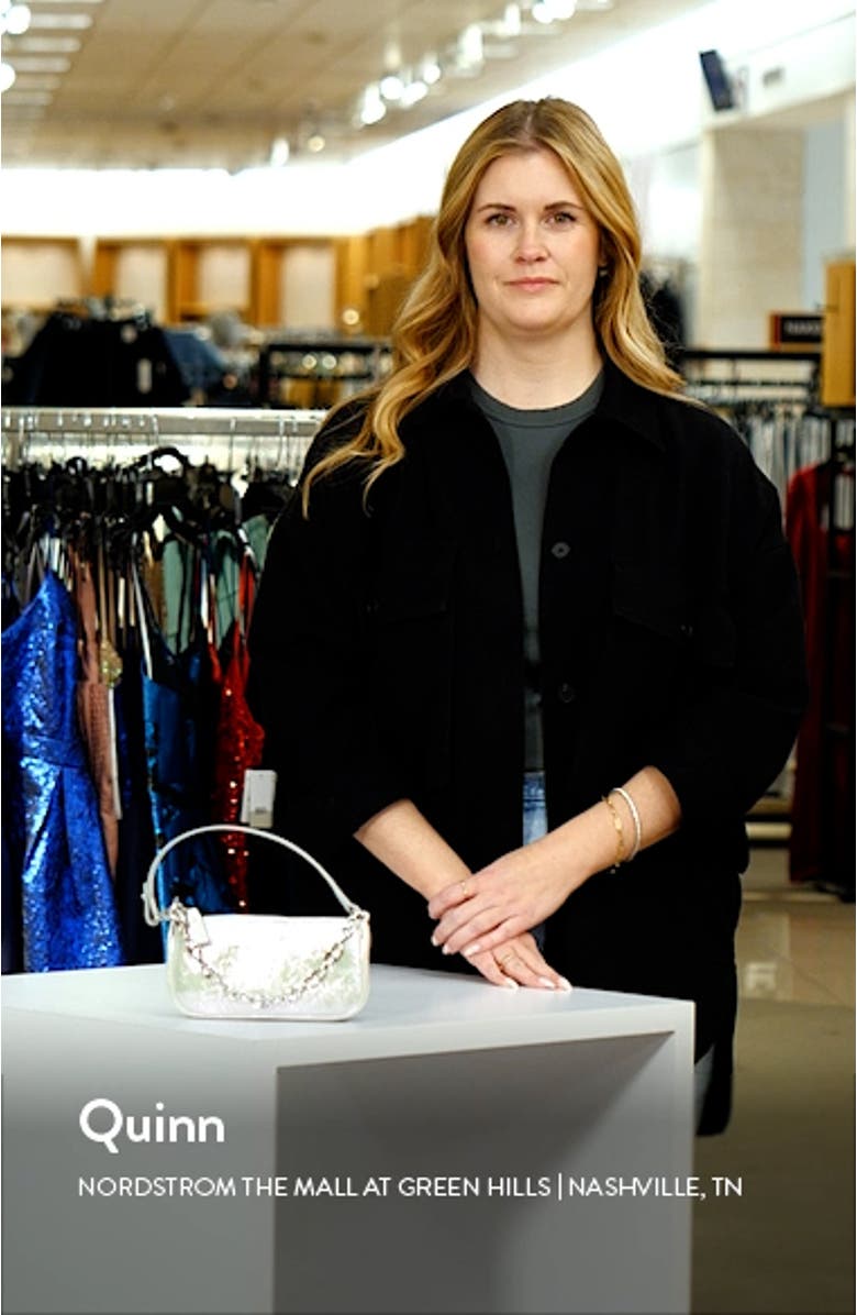 Mini Rachel Metallic Leather Convertible Shoulder Bag, sales video thumbnail