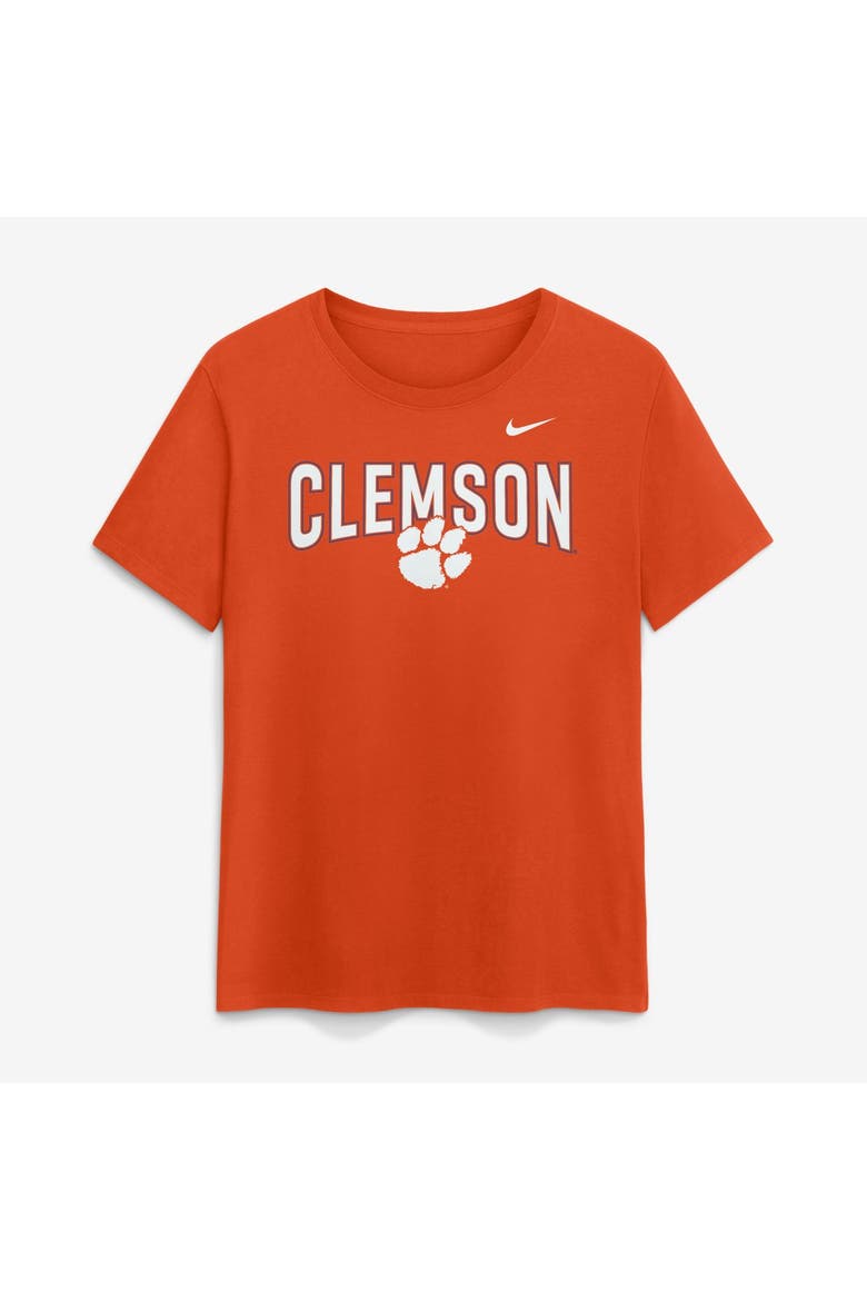 Women's Nike  Orange Clemson Tigers Arch Logo T-Shirt, Main, color, Orange